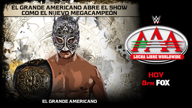 El Grande Americano se presenta como el Nuevo Megacampeon / X: AAA