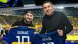 Gignac también compartió algunos momentos con Juan Roman Riquelme. FOTO: @@BocaJrsOficial