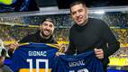 Gignac también compartió algunos momentos con Juan Roman Riquelme. FOTO: @@BocaJrsOficial
