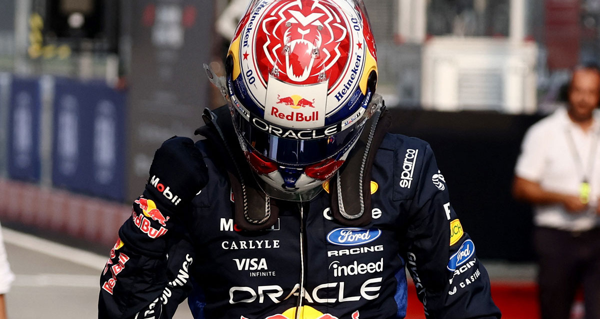 Max Verstappen se llevó la pole en el GP de Bahréin. (Foro: Reuters)