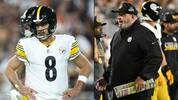 Aaron Rodgers y Mike McCarthy, durante el partido entre los Steelers y Browns de la Semana 4. FOTOS: Reuters