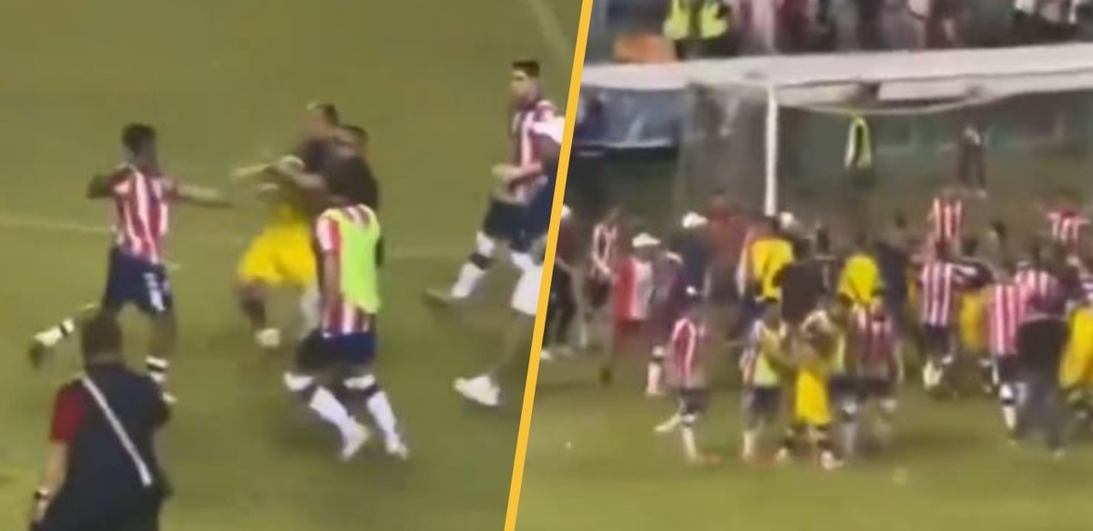 El Chivas Impulsora vs América Buenavista terminó en bronca (Captura X)