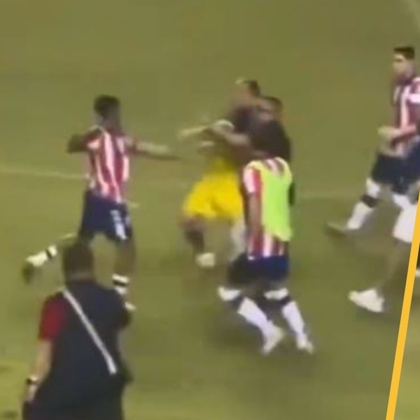 El Chivas Impulsora vs América Buenavista terminó en bronca (Captura X)