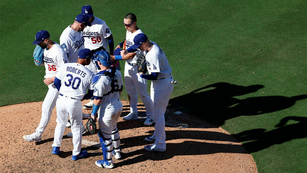 Los Dodgers han estado en los dos juegos más calurosos en la historia de los playoffs. (Foto: MLB.com)