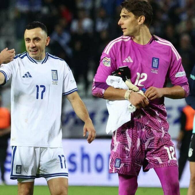 Grecia volvió a sorprender en la Liga de las Naciones (Reuters)