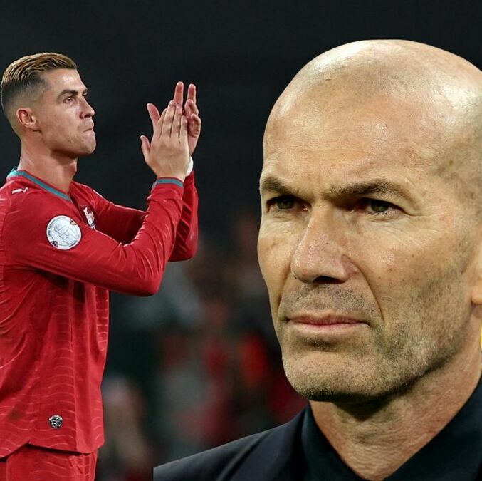 Zidane mostró su apoyo a Cristiano Ronaldo (Fotografías: Reuters)