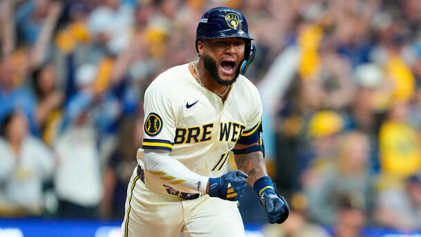 Jackson Chourio y los Brewers buscan la barrida ante Padres en la Serie Divisional. (Foto: MLB.com)
