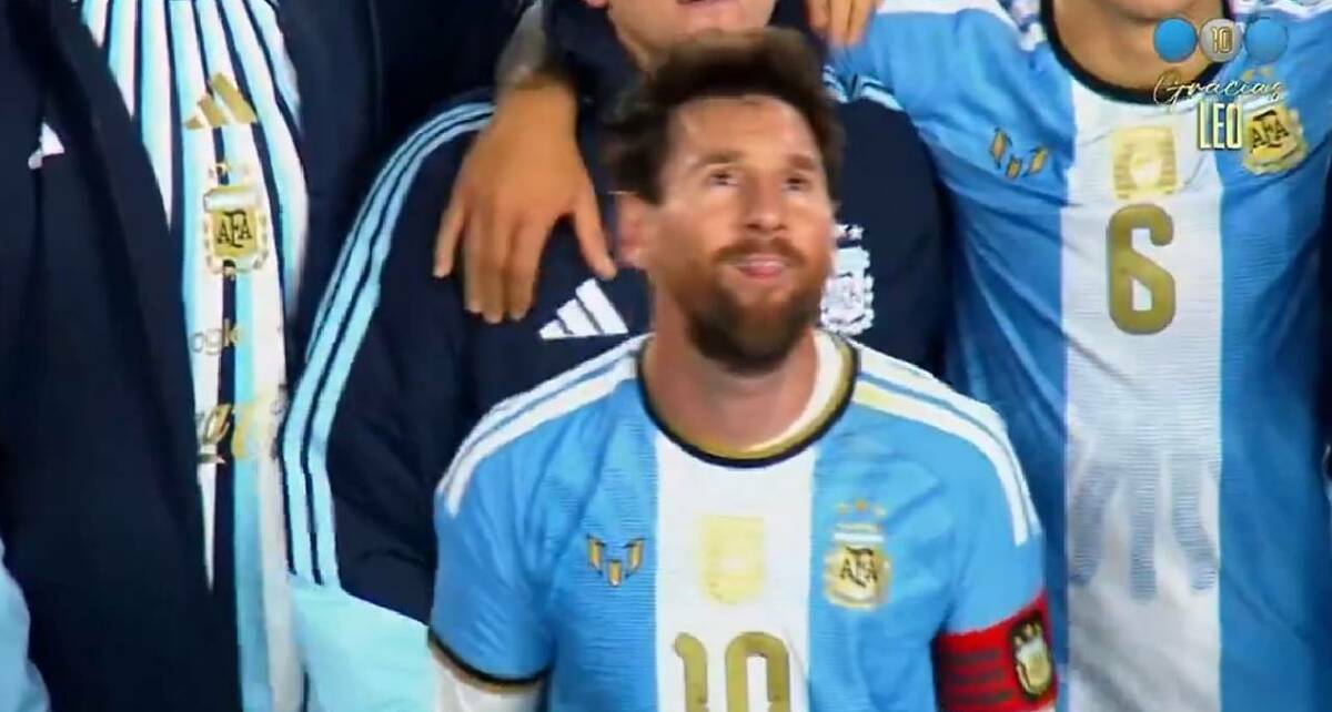 Messi fue sorprendido por el anuncio de seguro / Captura