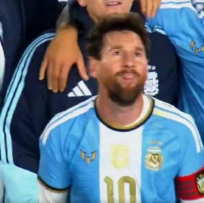 Messi fue sorprendido por el anuncio de seguro / Captura