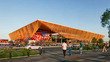 Vista exterior del Nuevo Estadio del Atlas. (Cortesía Grupo Prodi)