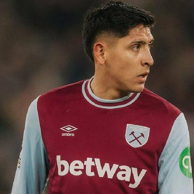 Edson Álvarez. durante un partido con el West Ham. FOTO: @edsonnalvarez