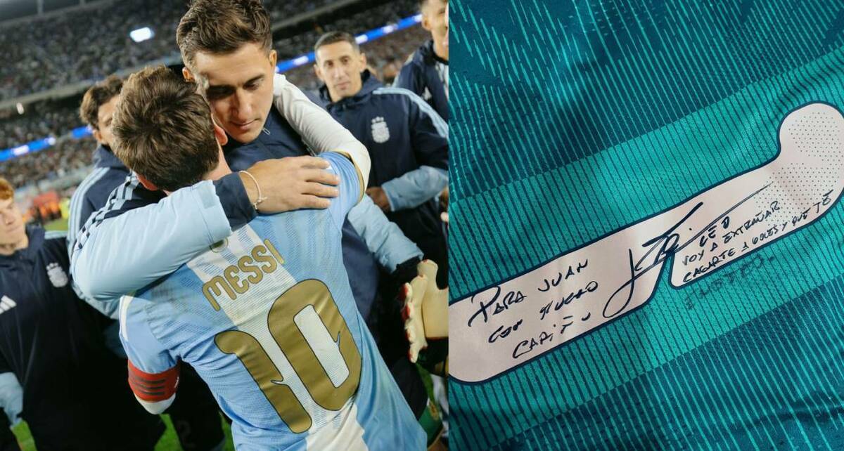 Juan Musso atesorará esta camiseta por siempre (@juanmusso)