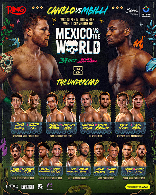 La cartelera completa de 'México contra el mundo'.