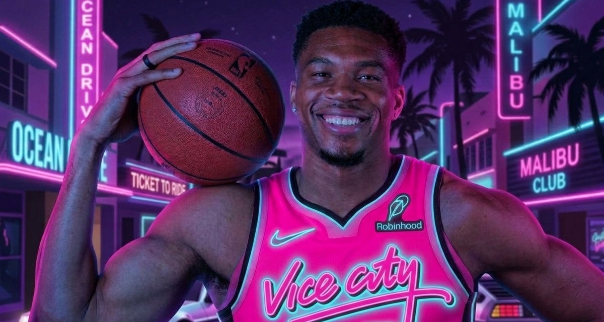 El Miami Heat cambiará de nombre durante un partido de la NBA para ser el equipo oficial de Vice City. (Reuters/Gemini AI)