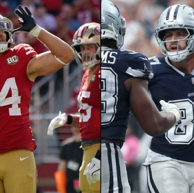 NFL perdona multas a Kyle Juszczyk y Jake Ferguson por festejos que parecían simular cerveza. FOTOS: Reuters