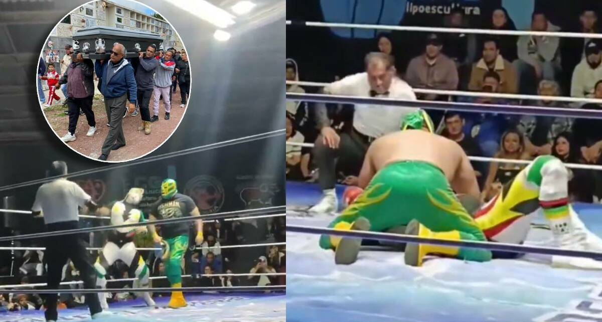 El réferi El Búho fue despedido por amigos y familiares en el Panteón Municipal de Pachuca. FOTOS; El Universal Hidalgo / Capturas