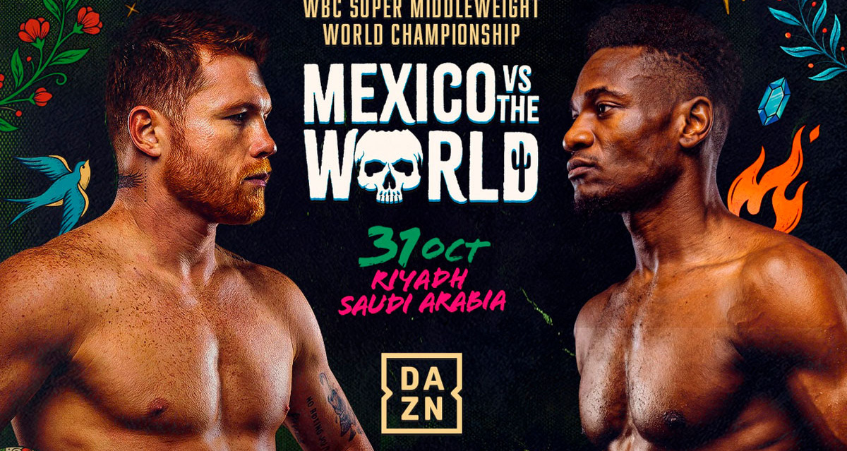 Canelo Álvarez se enfrentará a Christian Mbilli en 'México contra el mundo'.