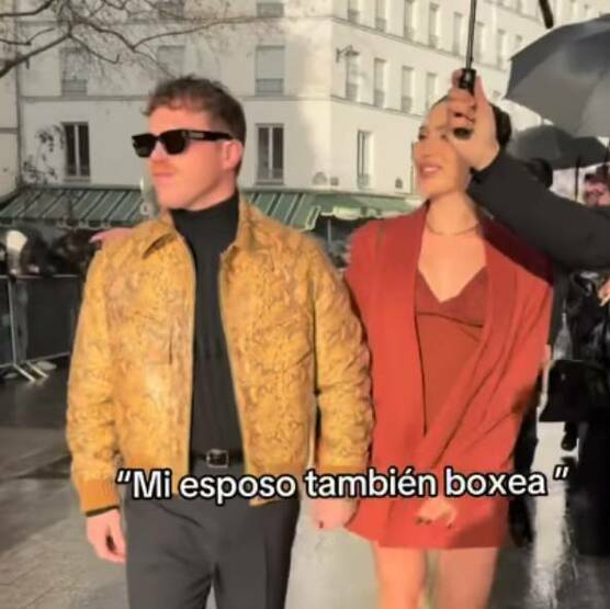Canelo Álvarez reacciona a publicación de su esposa en Instagram. FOTO: Capturas @fernandagmtz