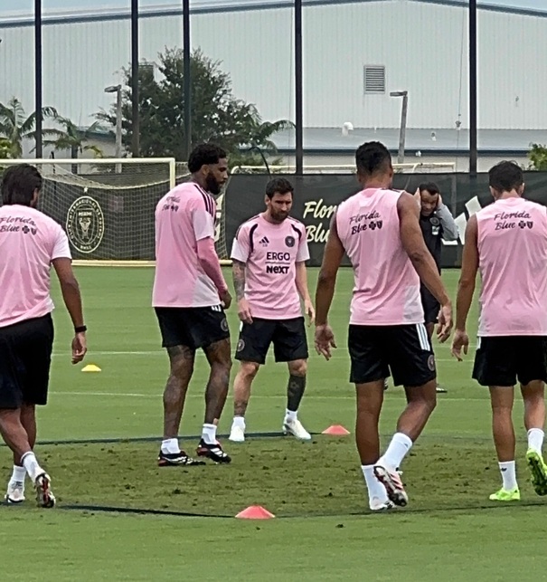 Messi en un entrenamiento del Inter Miami (FOTO: Carlos Martínez)
