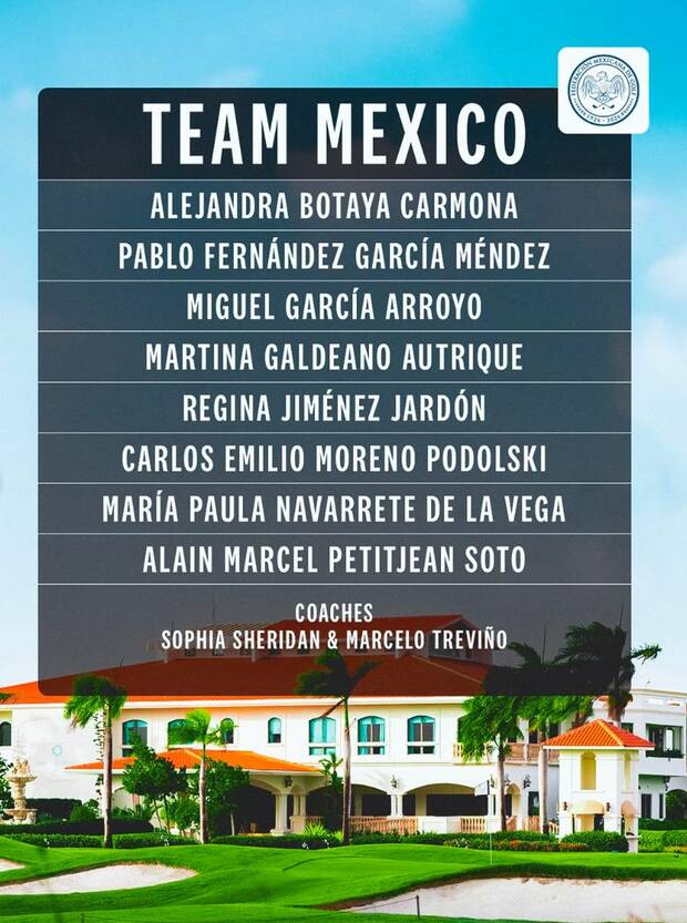Los representantes de México en el Junior Match de Golf (Instagram fedmexgolf)