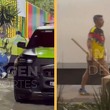 Aficionados del América protagonizaron golpiza a las afueras del Estadio Banorte (Captura @ImagenDportesTV)