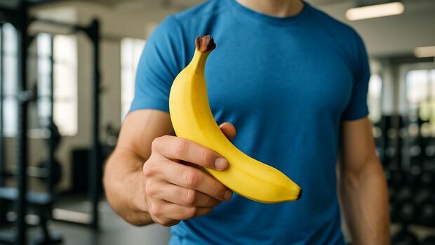 Haz a un lado las proteínas pre-entreno y dale una oportunidad al plátano para mejorar tu rutina en el gimnasio.