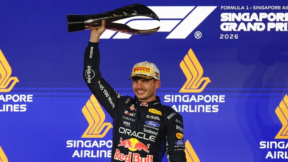 Max Verstappen ganó el Gran Premio de Singapur 2026 (Reuters)