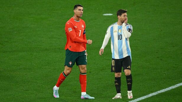 Cristiano Ronaldo y Lionel Messi con Portugal y Argentina (Reuters/AFP)