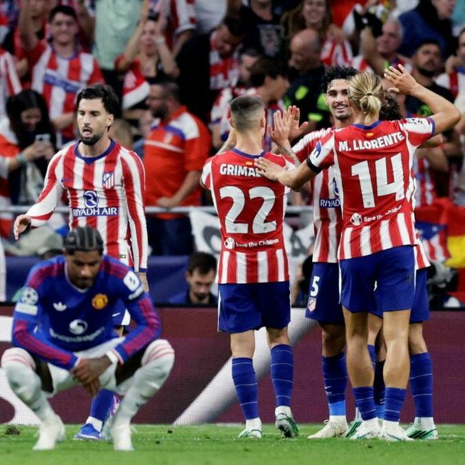 Atlético de Madrid se llevó el triunfo sobre Manchester. (foto: Reuters)
