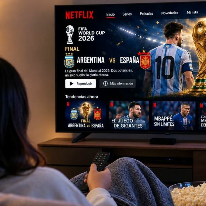 Netflix tendrá los partidos del Mundial 2030. (foto: IA - ChatGPT)