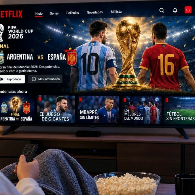 Netflix tendrá los partidos del Mundial 2030. (foto: IA - ChatGPT)