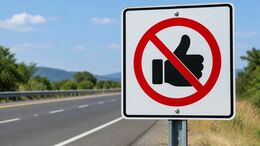 Señalización: Prohibido pedir aventones