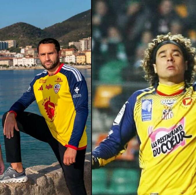 El AC Ajaccio presentó un jersey en homenaje a Guillermo Ochoa. FOTOS: AC Ajaccio
