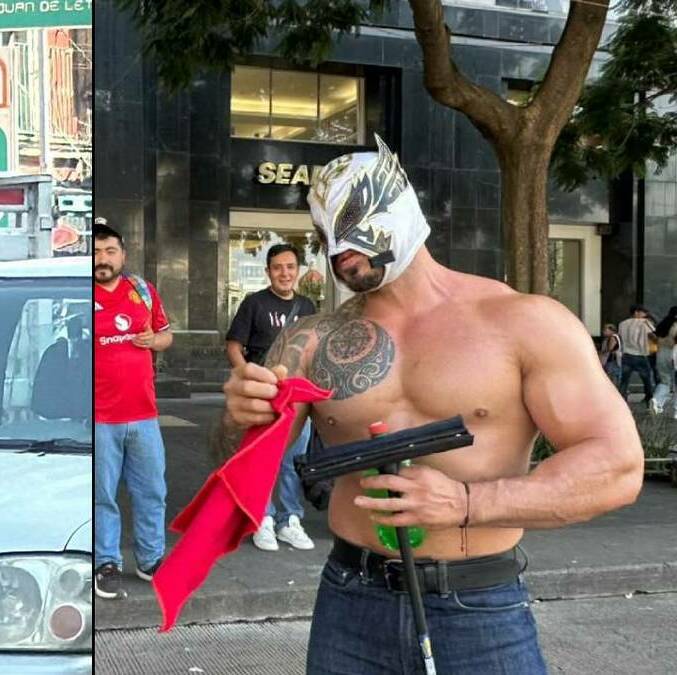 Limpiaparabrisas MX: del reto viral a la ayuda en los cruceros. FOTO: Olga Hirata