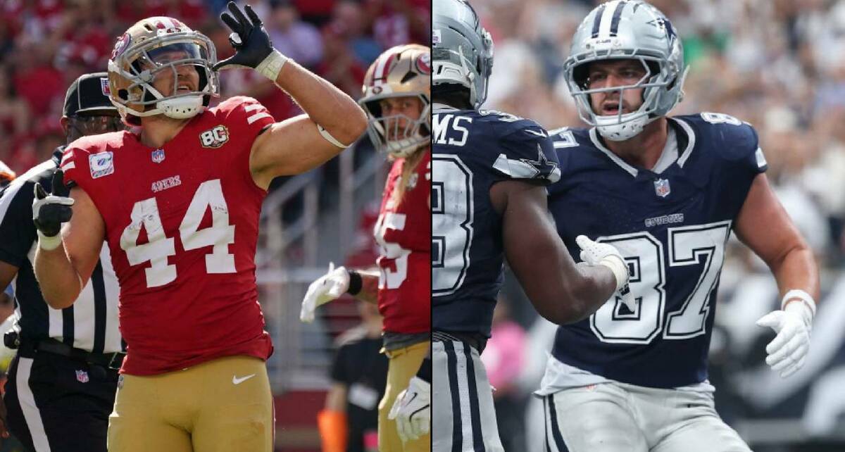 NFL perdona multas a Kyle Juszczyk y Jake Ferguson por festejos que parecían simular cerveza. FOTOS: Reuters