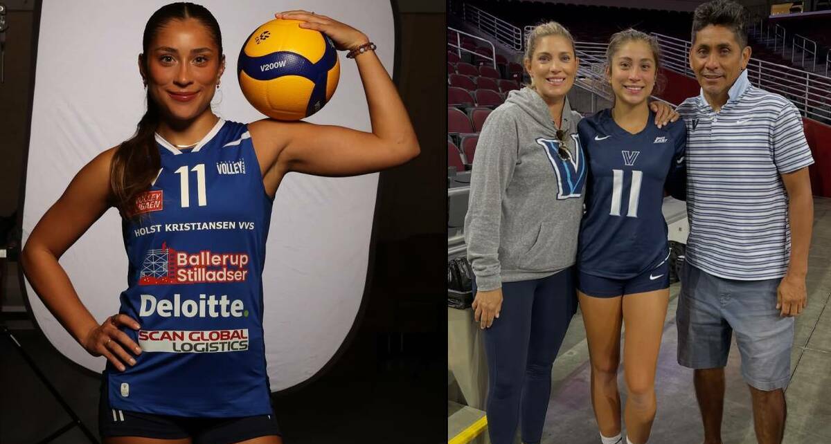 Andrea Campos, hija del expoertero mexicano, brilla en el voleibol. FOTOS: @soy.andreacampos