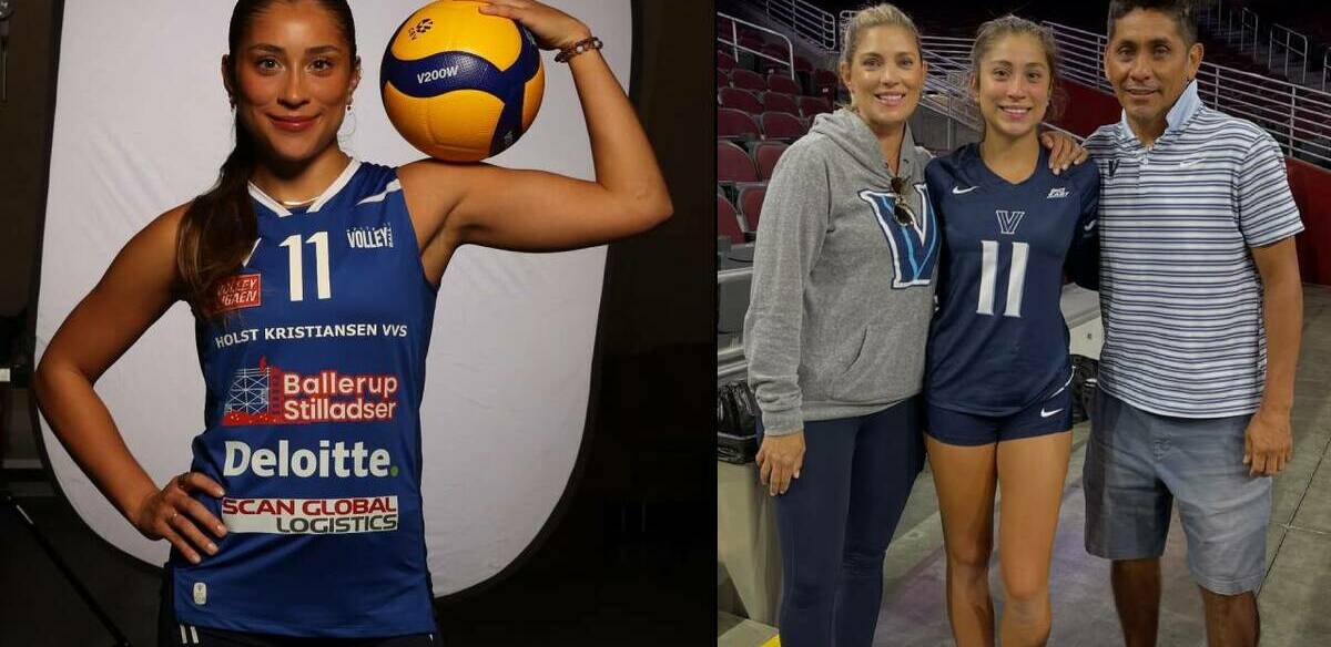 Andrea Campos, hija del expoertero mexicano, brilla en el voleibol. FOTOS: @soy.andreacampos
