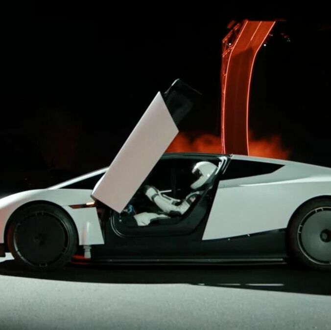 El auto volador presentado por Tesla. (Foto: Tesla)