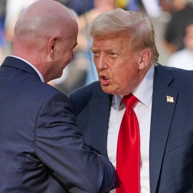 Infantino y Trump se han mostrado muy cercanos. (foto: Mexsport)