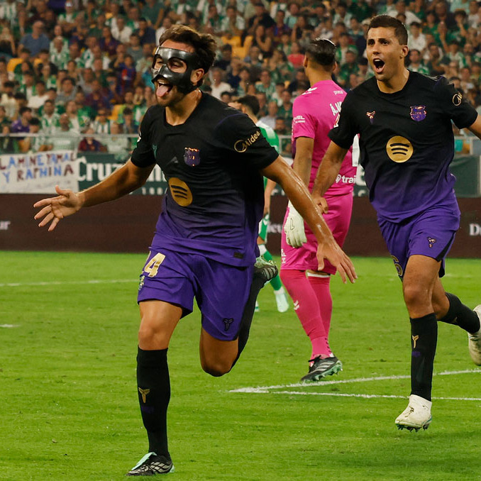 Eric García celebró en grande su anotación.