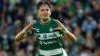 Tahiel Jiménez festeja uno de sus tres goles ante Querétaro. FOTO: Mexsport