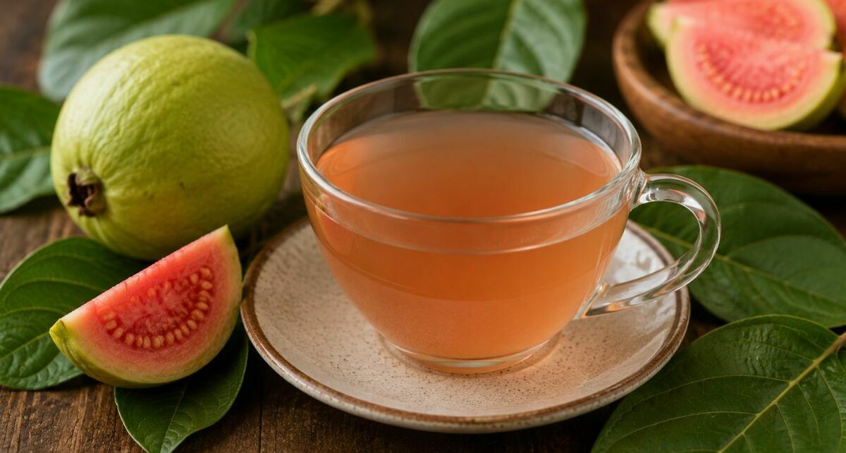 Conoce cómo preparar un té de hojas de guayaba y por qué es bueno para tu digestión. (ChatGPT).