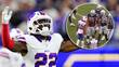 La expulsión dejó a Buffalo sin Gardner-Johnson para el resto del partido. FOTOS: Reuters / captura