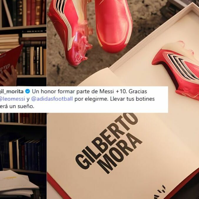 Gilberto Mora es elegido por Messi como estrella emergente / FOTO: @gIl_morita