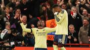 Noni Madueke le dio la victoria al Arsenal en el City Ground (Fotografía: Reuters)