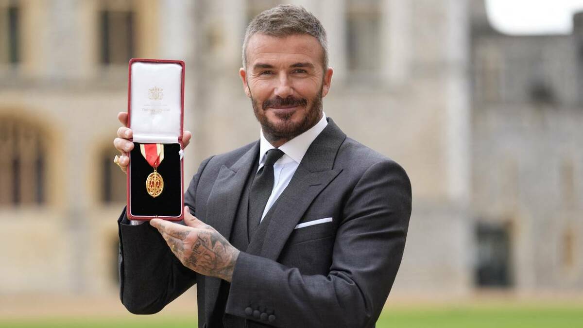 Beckham ya es caballero del imperio Brtiánico (Reuters)