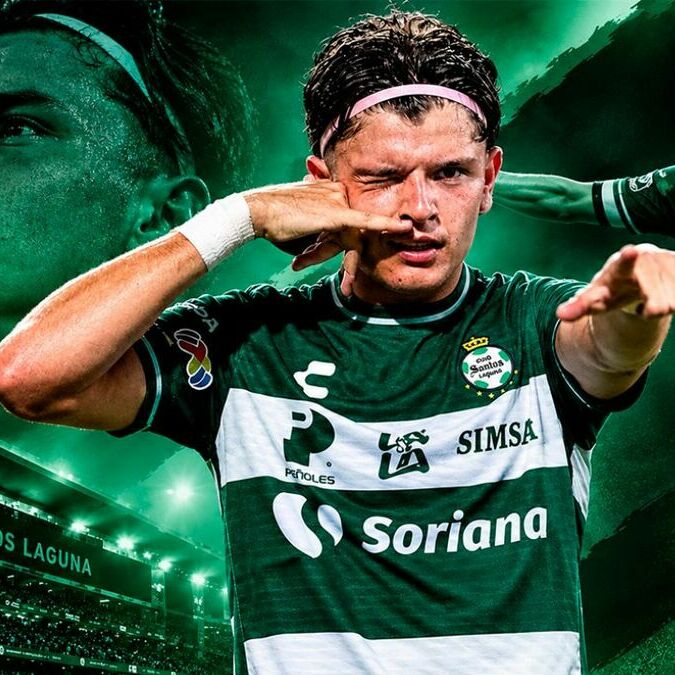 Tahiel Jiménez, delantero de Santos Laguna de 20 años. (foto: MT)