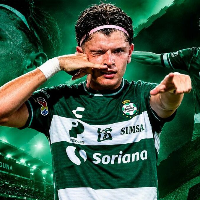 Tahiel Jiménez, delantero de Santos Laguna de 20 años. (foto: MT)