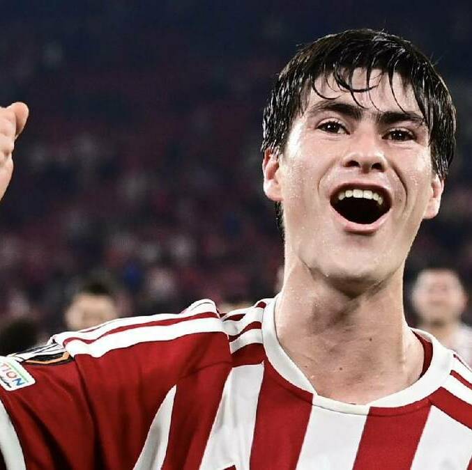 Prensa en Gregia elogía a Hormiga González / X: Olympiacos