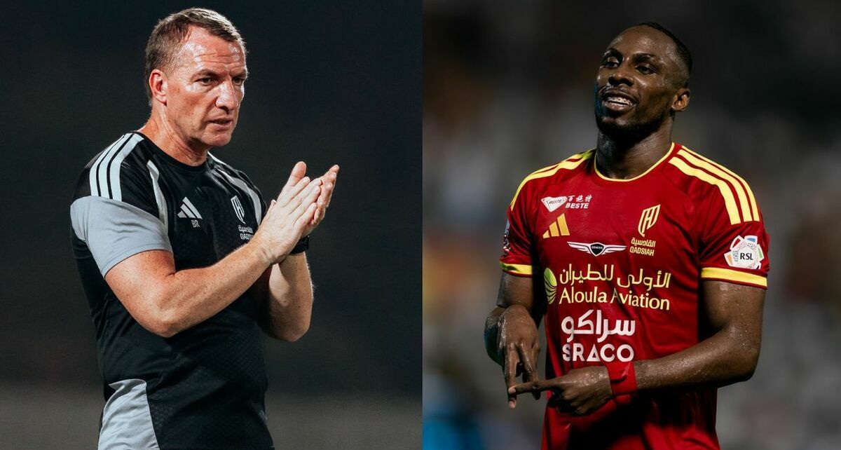 Brendan Rodgers resaltó las cualidades de Julián Quiñones. (Fotos: X @Alqadsiah)